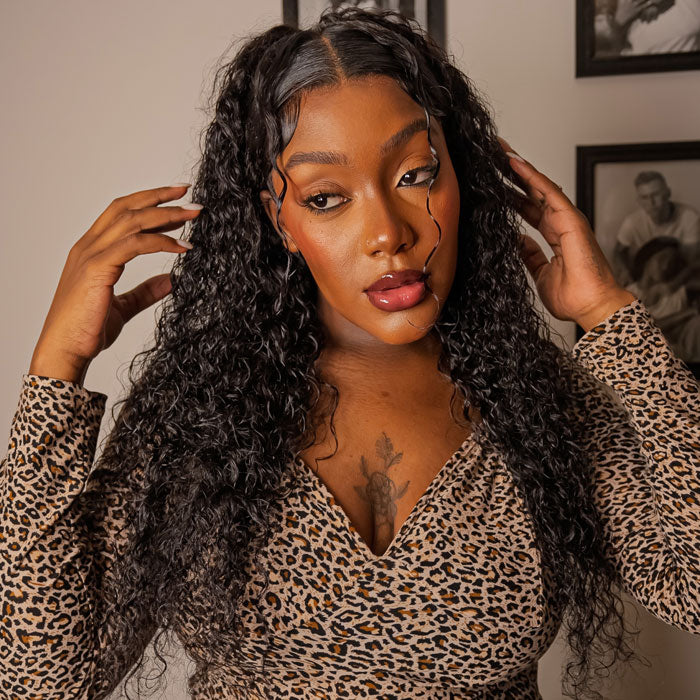 Recommended by Judy Logan Invisi Strap 360 Lace Frontal Wig Water Wave Human Hair