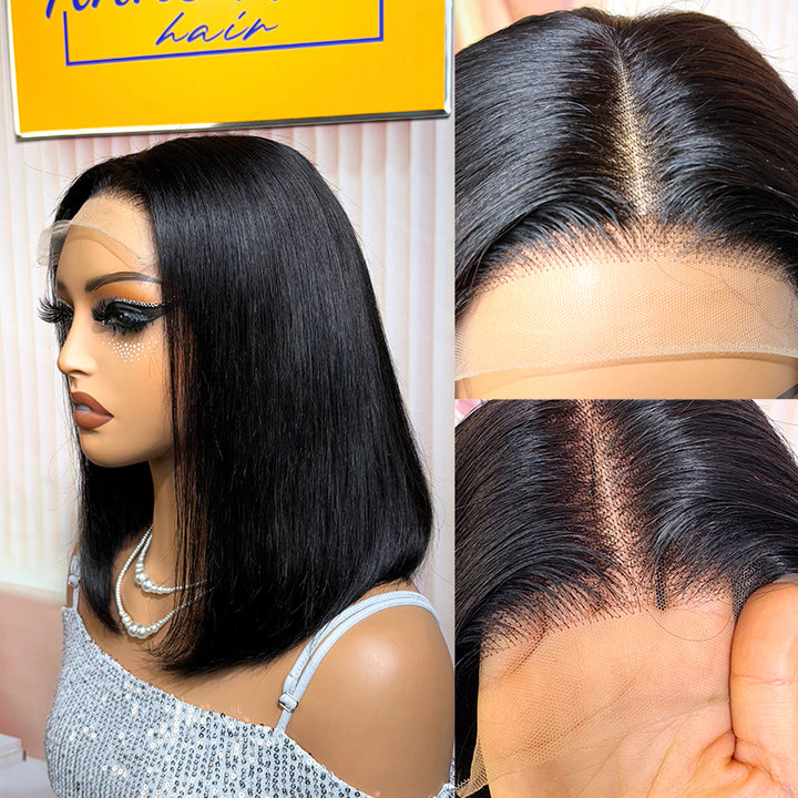 Vietnam SDD Lace 5x5 Closure Bob Straight Wig