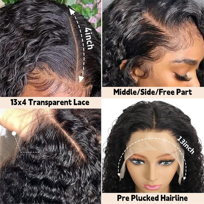 SPECIAL| Jerry Curly Afro Curls Bob Glueless 13X4 Full Frontal 150% Density Wig
