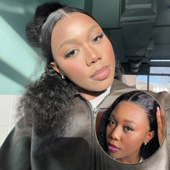 Tshiamo Lesetja Pick 13x4 Lace Full Frontal Bob Wig Double Drawn Water Wave