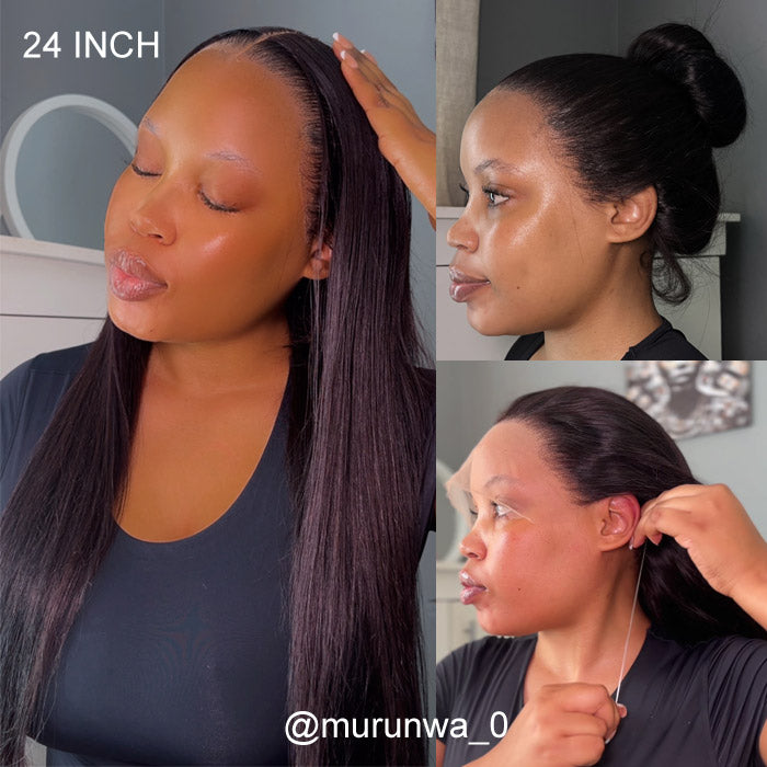 Murunwa Recommended Update Invisi Strap 360 Full Lace Wig Silky Straight Human Hair
