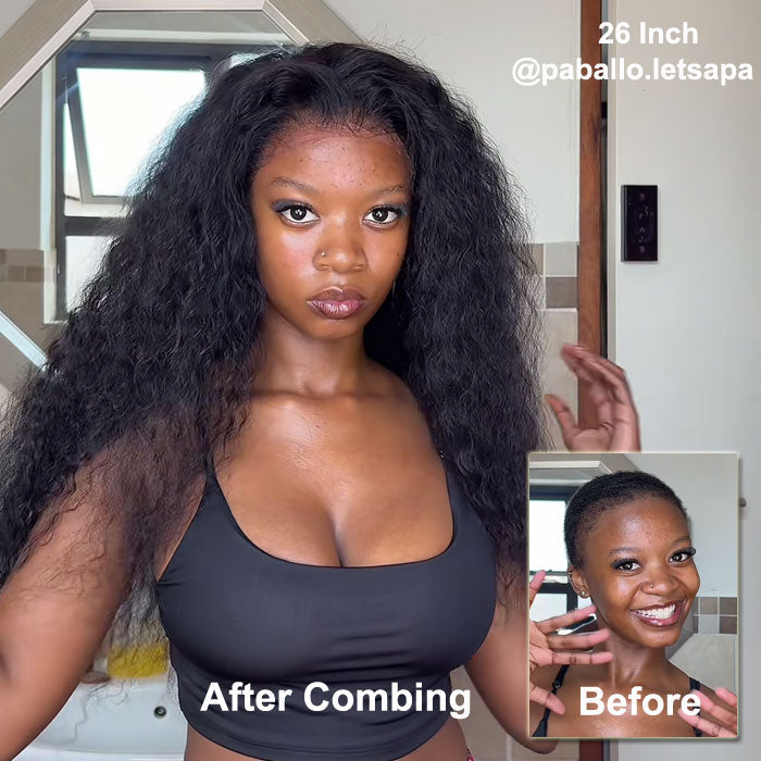 Update Invisi Strap 360 Full Lace Frontal Wig Pre Plucked 300% Density Water Wave Human Hair