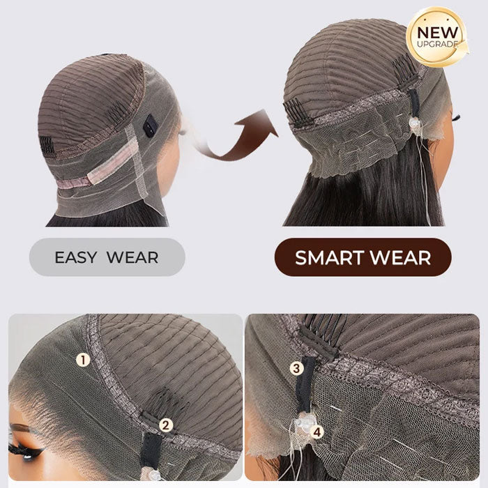 Recommended by Judy Logan Invisi Strap 360 Lace Frontal Wig Water Wave Human Hair