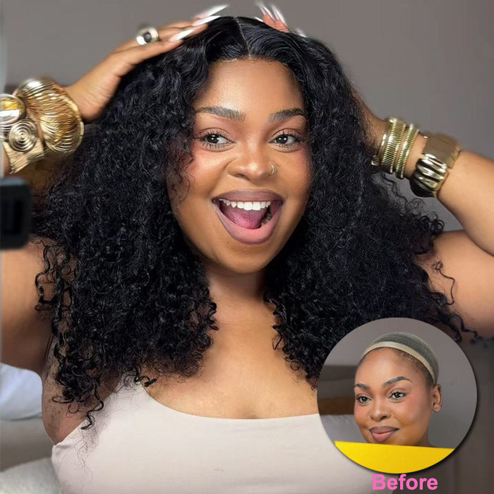 Bakang Recommended SDD Pixie Curls 13x4 Lace Frontal Wig Vietnam Raw Hair