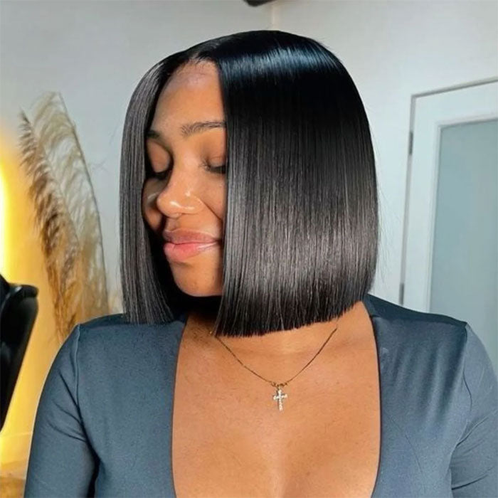 Vietnam Raw Hair SDD Bone Straight Full Frontal 13x4 Lace Wig Pre Plucked