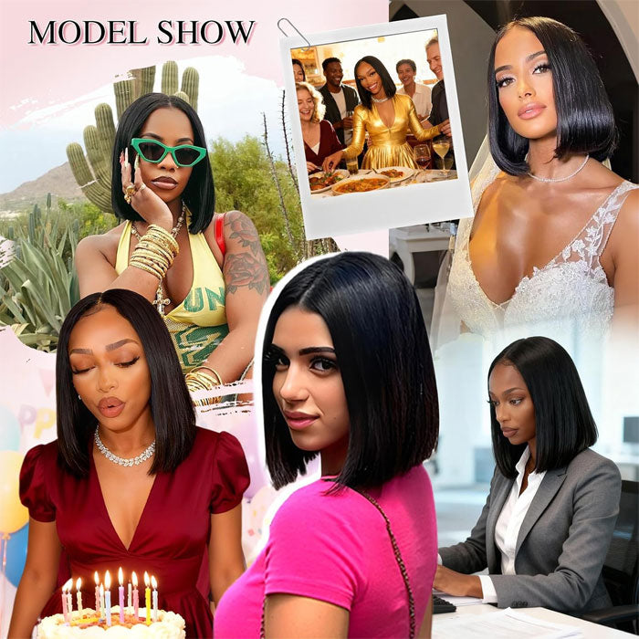 Vietnam Raw Hair SDD Bone Straight Full Frontal 13x4 Lace Wig Pre Plucked