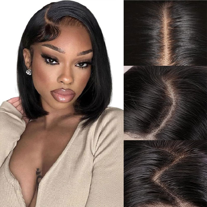 Vietnam Raw Hair SDD Bone Straight Full Frontal 13x4 Lace Wig Pre Plucked