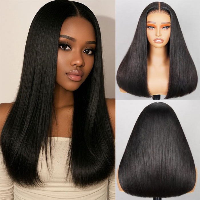 Vietnam Raw Hair SDD Bone Straight Full Frontal 13x4 Lace Wig Pre Plucked