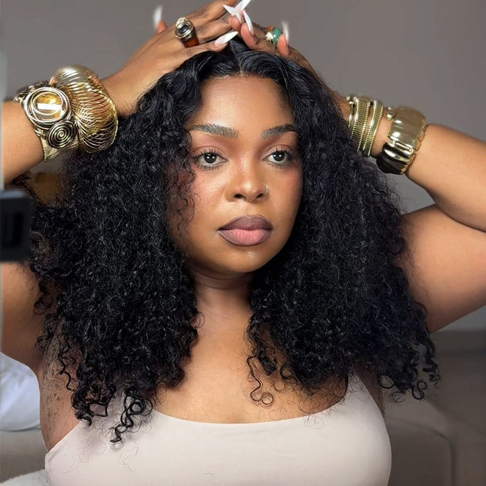 Bakang Recommended SDD Pixie Curls 13x4 Lace Frontal Wig Vietnam Raw Hair