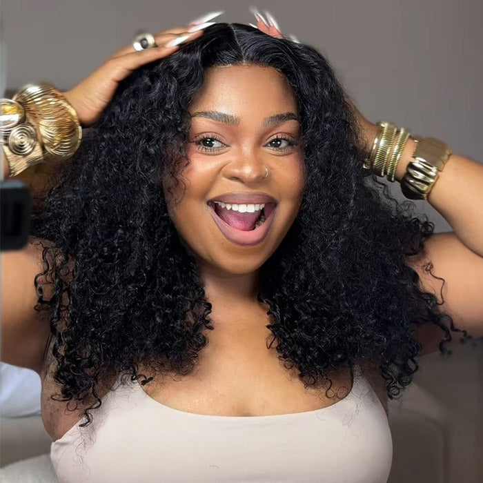 Bakang Recommended SDD Pixie Curls 13x4 Lace Frontal Wig Vietnam Raw Hair