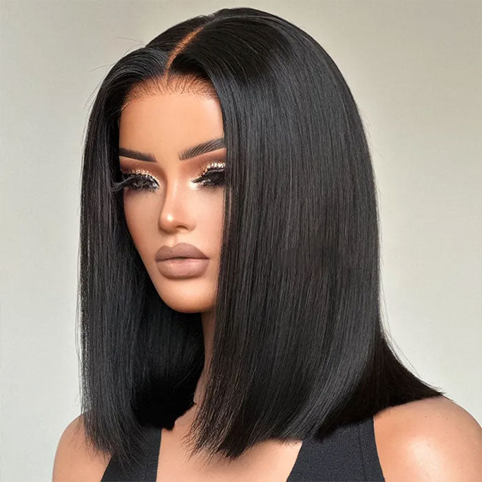 Vietnam SDD Hair Glueless 5X5 Lace Closure Bob Straight Wig