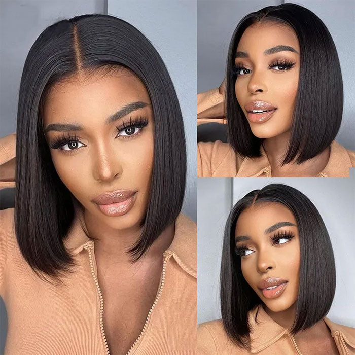Vietnam SDD Hair Glueless 5X5 Lace Closure Bob Straight Wig