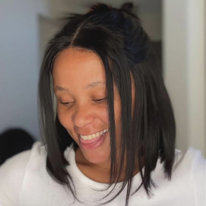 Recommended by Dr&amp;Mrs_Cannes Vietnam Raw Hair Glueless 5X5 Lace Closure Wig Bone Straight