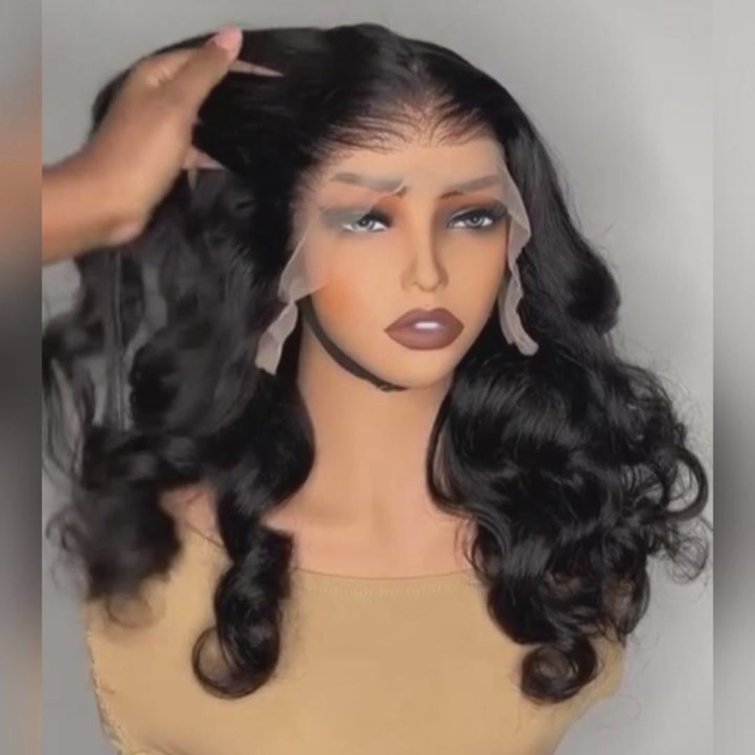 Anne Rose Rolled Luxury Bouncy Curls Glueless Full Frontal 13x4 Lace Wig Human Hair