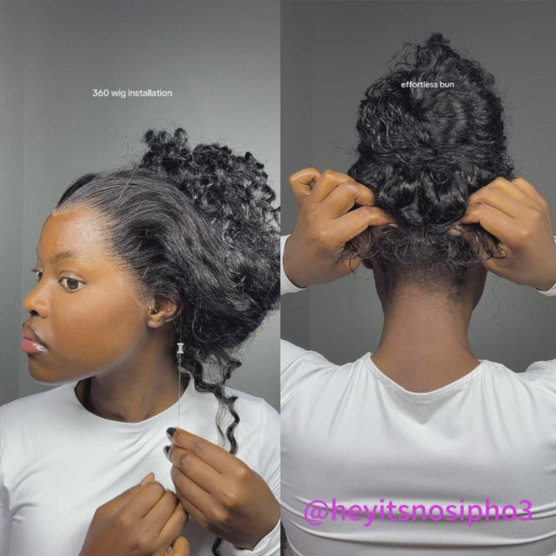 Update Invisi Strap 360 Full Lace Frontal Wig Pre Plucked 300% Density Water Wave Human Hair