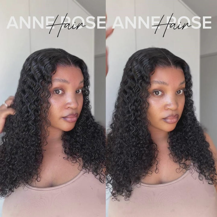 50% Off Flash Deal Double Drawn 13x4 Lace Frontal Bob Wig Italian Curly Human Hair