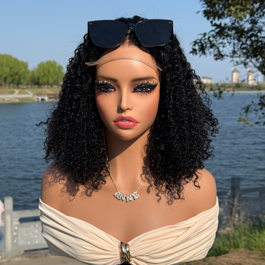 2026 New Vietnam Raw Hair SDD  Layer Pixie Baby Curls Bob Wig