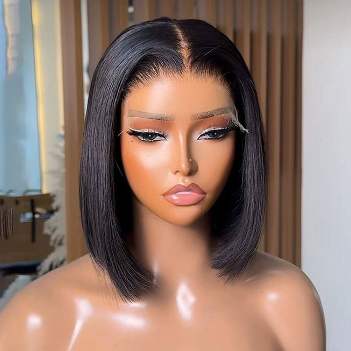 Vietnam Hair Raw SDD Glueless 5X5 Lace Closure Bob Straight Wig