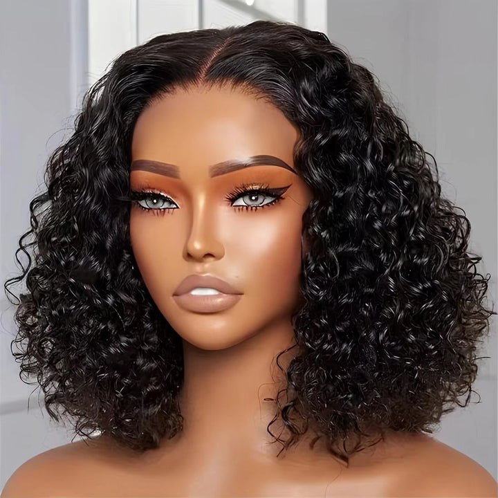 SPECIAL| Water Wave Bob Wig Glueless 13X4 Full Frontal Peruvian Human Hair Wig